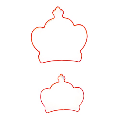 Crown Cookie Cutters - Pack of 2 Product Gallery Image