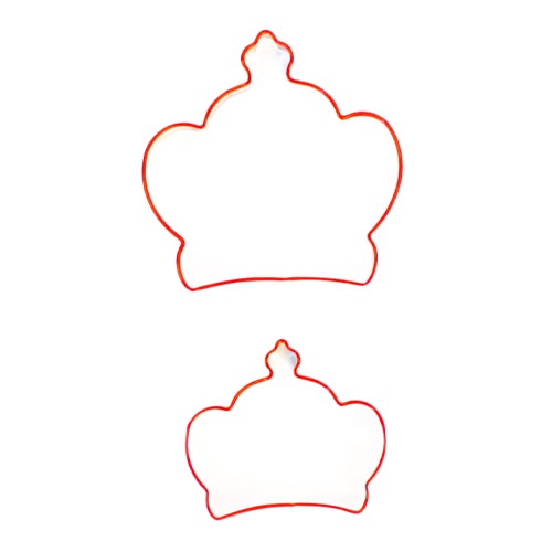 Crown Cookie Cutters - Pack of 2 Product Gallery Image