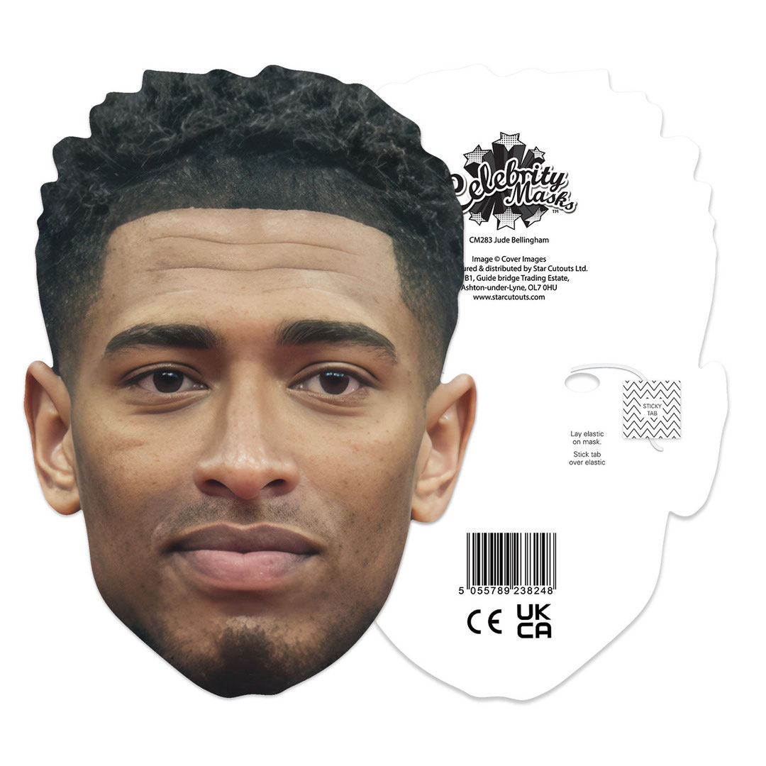 Jude Bellingham Cardboard Face Mask Product Gallery Image