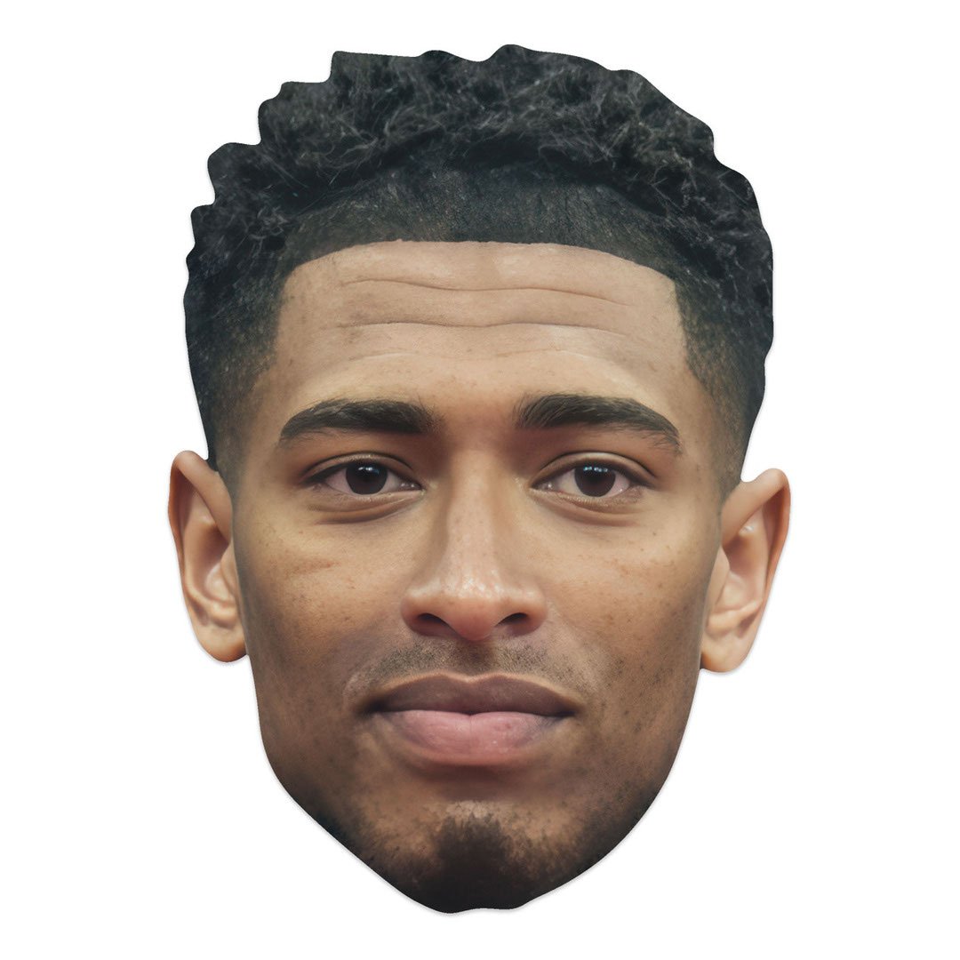 Jude Bellingham Cardboard Face Mask Product Gallery Image