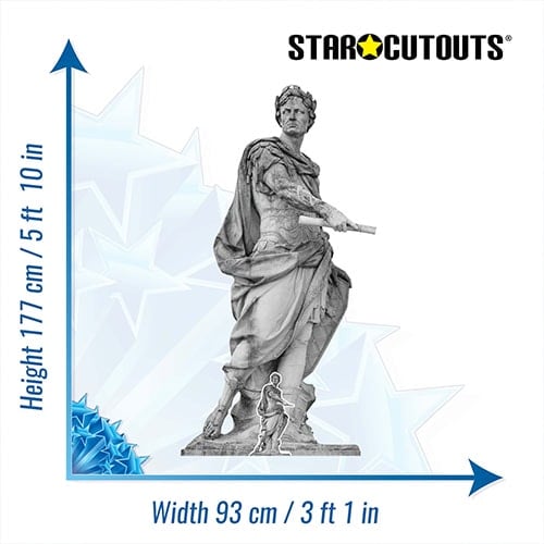 Julius Caesar Roman Statue Lifesize Cardboard Cutout 177cm Product Gallery Image