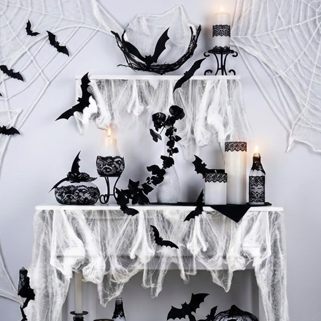 Jumbo White Halloween Cobweb Decoration