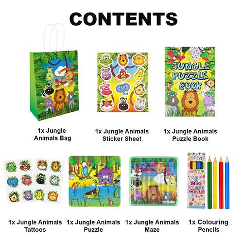 Jungle Animals Pre-Filled Party Favour Bag Product Gallery Image