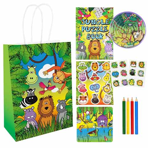 Jungle Animals Pre-Filled Party Favour Bag