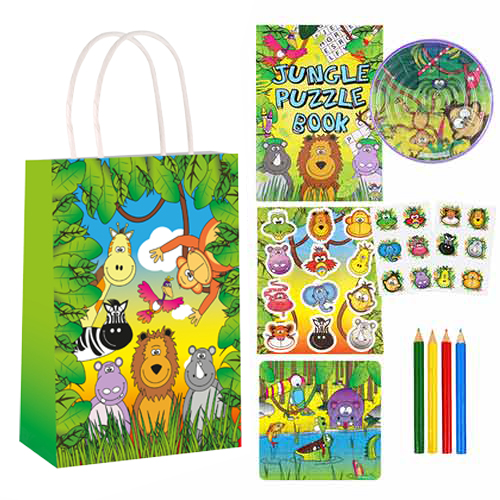 Jungle Animals Pre-Filled Party Favour Bag