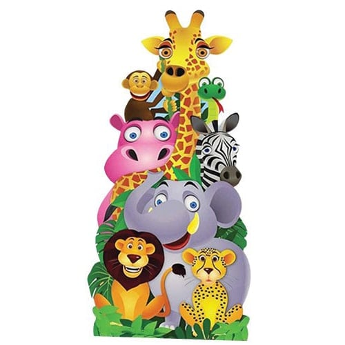 Jungle Animal Friends Lifesize Cardboard Cutout 160cm Product Gallery Image