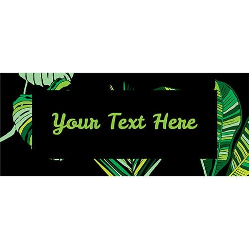 Jungle Leaves PVC Personalised Party Sign Decoration Product Gallery Image