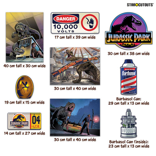 Jurassic Park Cardboard Cutouts Decoration Pack Product Gallery Image