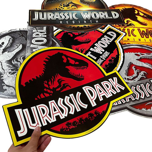 Jurassic World Logo Wall Art Cardboard Cutout Signs - Pack of 6 Product Gallery Image