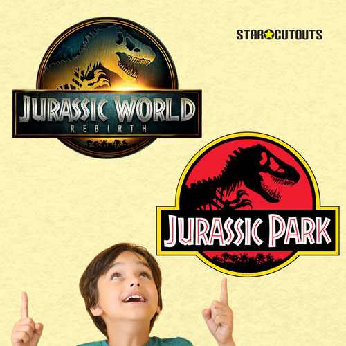 Jurassic World Logo Wall Art Cardboard Cutout Signs - Pack of 6 Product Gallery Image
