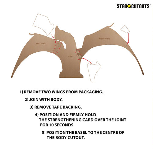 Jurassic World Quetzalcoatlus Lifesize Cardboard Cutout 94cm Product Gallery Image