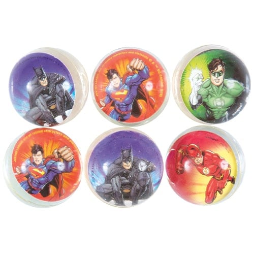 Justice League Assorted Bounce Balls - Pack of 6 Product Image
