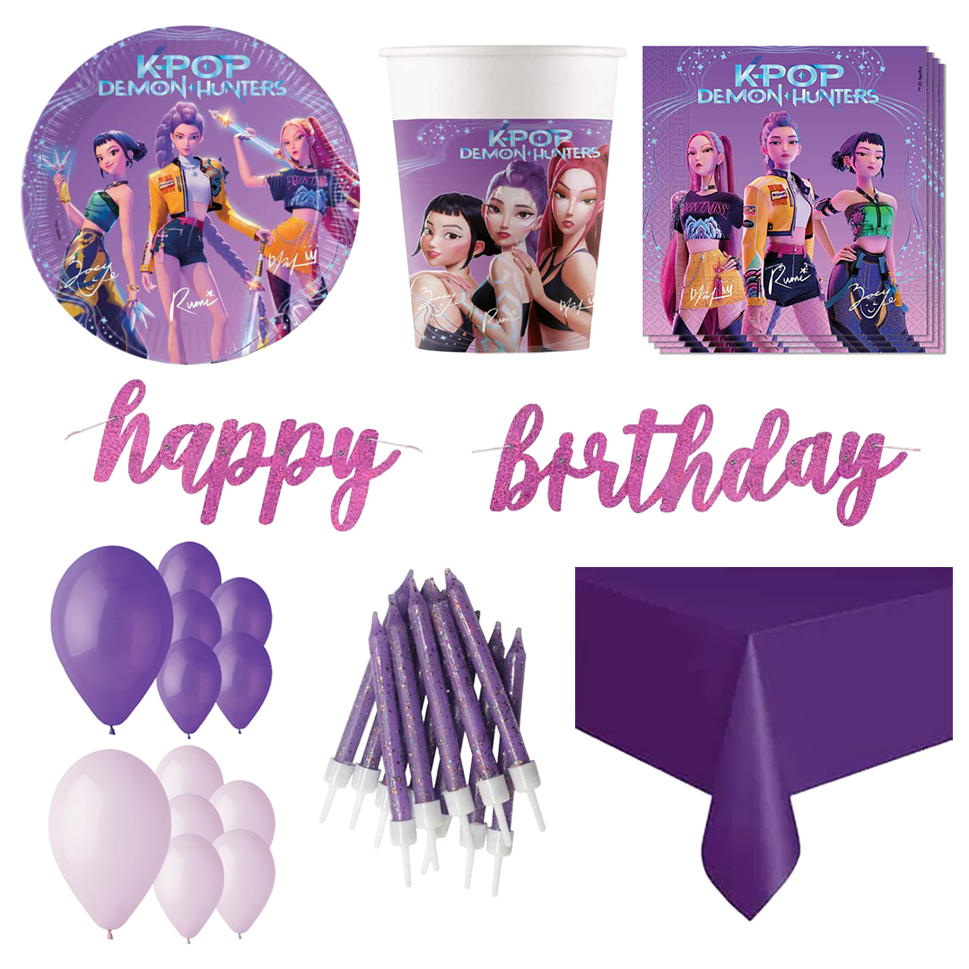 K-Pop Demon Hunters 16 Person Deluxe Party Pack