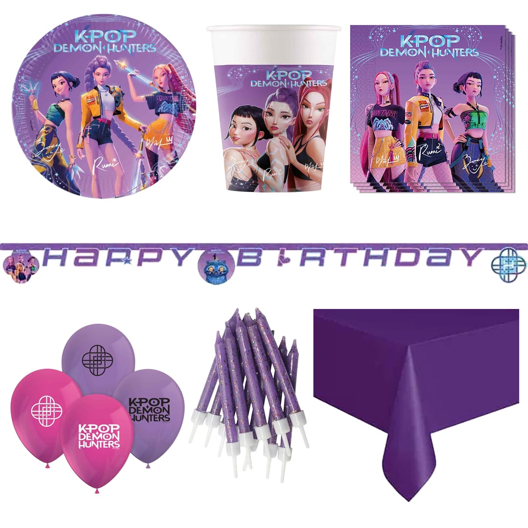 K-Pop Demon Hunters 8 Person Deluxe Party Pack