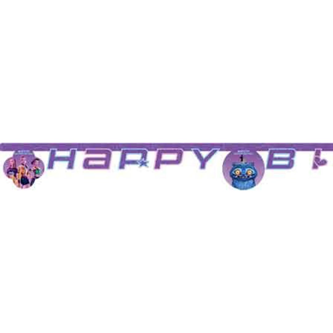 K-Pop Demon Hunters Happy Birthday Die-Cut Card Banner 2m Product Gallery Image