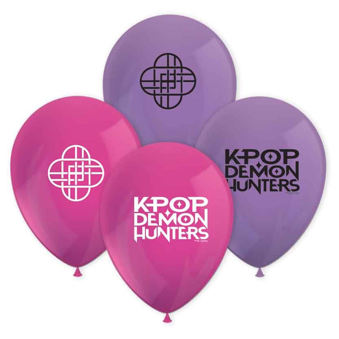 K-Pop Demon Hunters Latex Balloons 28cm / 11 in - Pack of 8