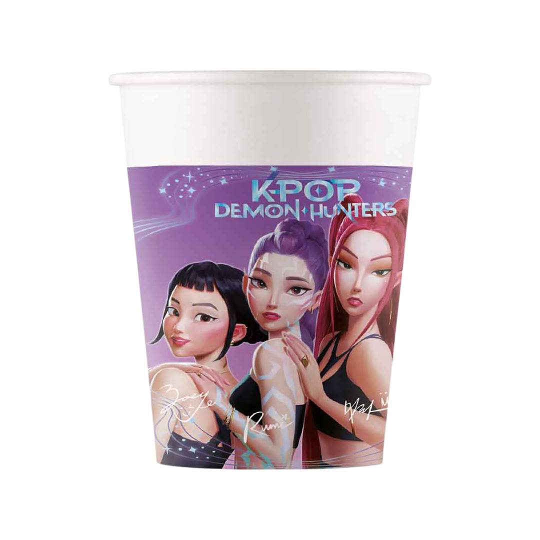K-Pop Demon Hunters Paper Cups 200ml - Pack of 8