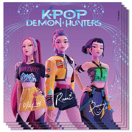 K-Pop Demon Hunters Paper Luncheon Napkins 2 Ply 33cm - Pack of 20