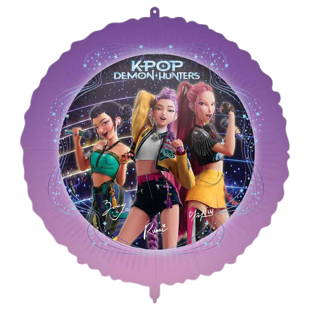 K-Pop Demon Hunters Round Foil Balloon 46cm / 18 in