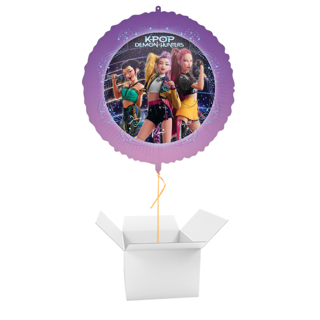 K-Pop Demon Hunters Round Foil Balloon - Balloon In A Box