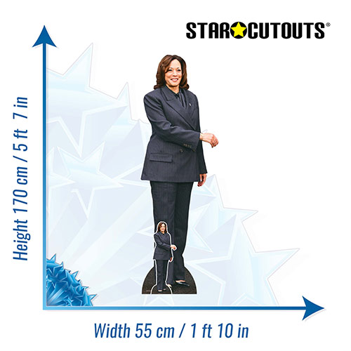 Kamala Harris Handshake Lifesize Cardboard Cutout 170cm Product Gallery Image