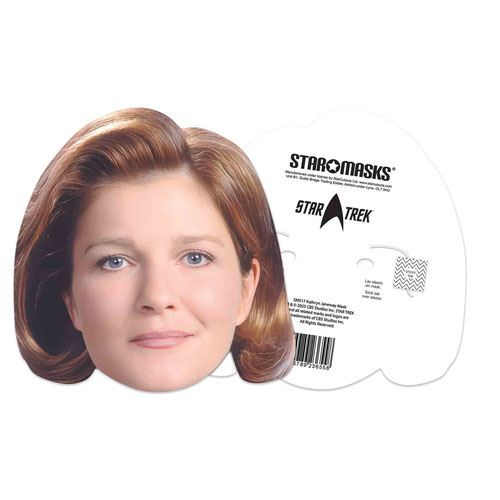 Kathryn Janeway Star Trek Kate Mulgrew Cardboard Face Mask Product Gallery Image