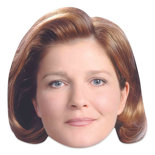Kathryn Janeway Star Trek Kate Mulgrew Cardboard Face Mask Product Gallery Image