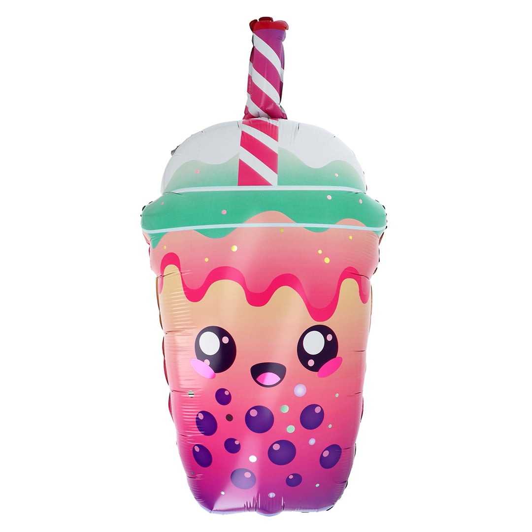 Kawaii Bubble Tea Giant Foil Balloon 76cm / 30 in