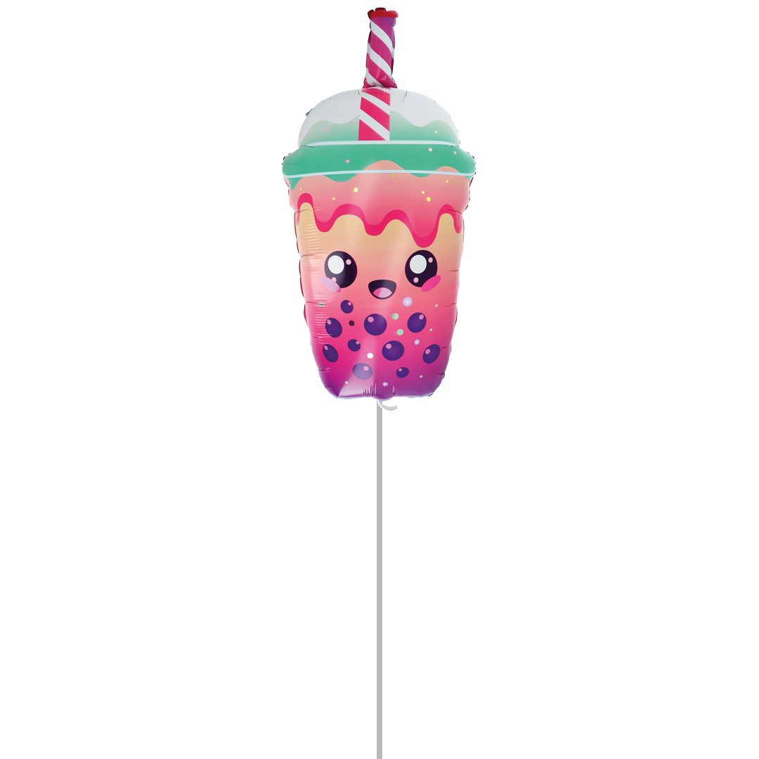 Kawaii Bubble Tea Giant Foil Balloon - Inflated Balloon In A Box Product Gallery Image