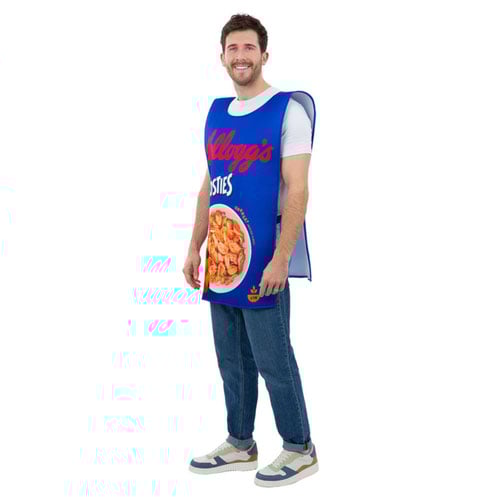 Kelloggs™ Frosties™ Cereal Box Fancy Dress Costume Unisex Adult One Size Product Gallery Image