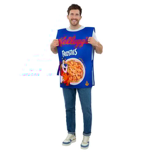 Kelloggs™ Frosties™ Cereal Box Fancy Dress Costume Unisex Adult One Size