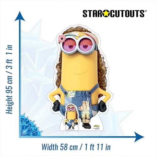 Kevin Hippy Minions 2 Star Mini Cardboard Cutout 95cm Product Gallery Image