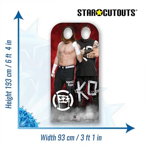 Kevin Owens and Sami Zayn WWE Stand In Cardboard Cutout 193cm Product Gallery Image