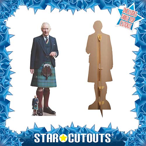 King Charles Kilt Lifesize Cardboard Cutout 180cm Product Gallery Image