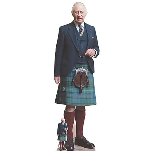 King Charles Kilt Lifesize Cardboard Cutout 180cm Product Gallery Image