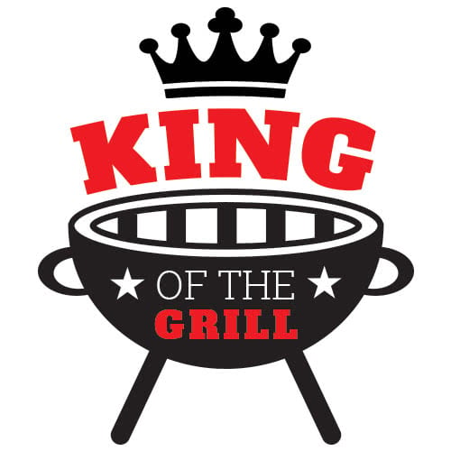 King Of The Grill Stars PVC Party Sign Decoration 25cm x 25cm Product Image