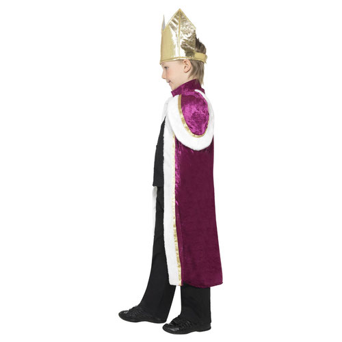 King or Queen Royal Purple Fancy Dress Costume Kids Unisex Small - Age 4-6 Product Gallery Image