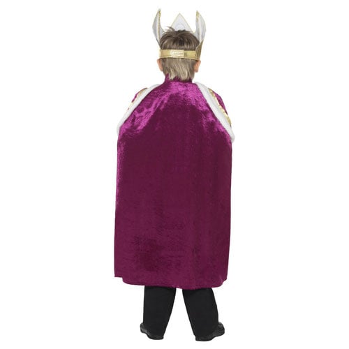 King or Queen Royal Purple Fancy Dress Costume Kids Unisex Small - Age 4-6 Product Gallery Image