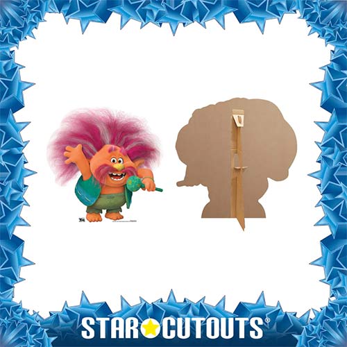 King Peppy Trolls World Tour Star Mini Cardboard Cutout 74cm Product Gallery Image