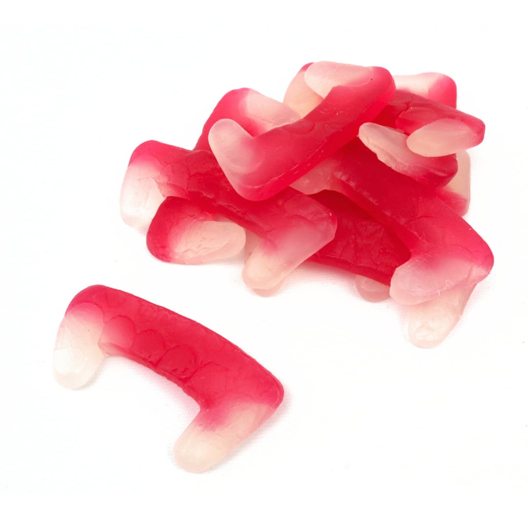 Kingsway Dracula Vampire Teeth Halloween Vegan Strawberry Flavour Sweet 12g