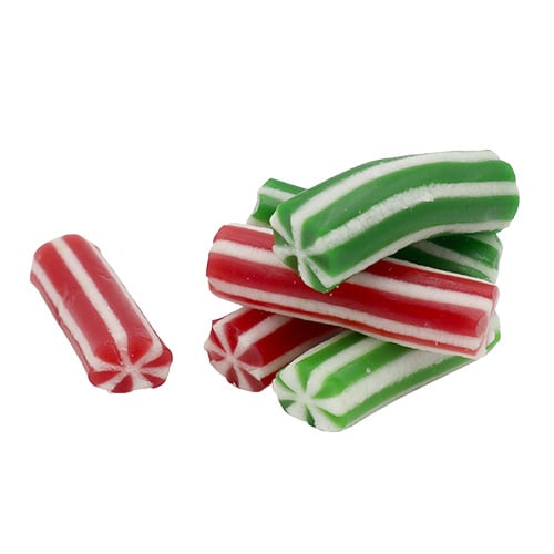 Kingsway Green & Red Candy Poles Strawberry & Watermelon Sweets 3kg