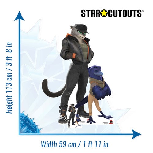 Kitty & Susan Bad Guys Lifesize Cardboard Cutouts 113cm - Pack of 2 Product Gallery Image