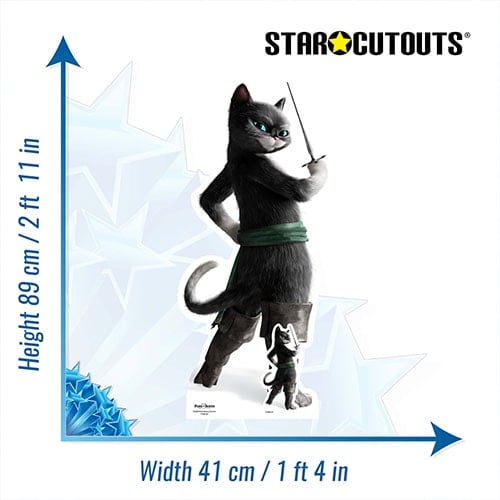 Kitty Softpaws Puss in Boots: The Last Wish Star Mini Cardboard Cutout 89cm Product Gallery Image