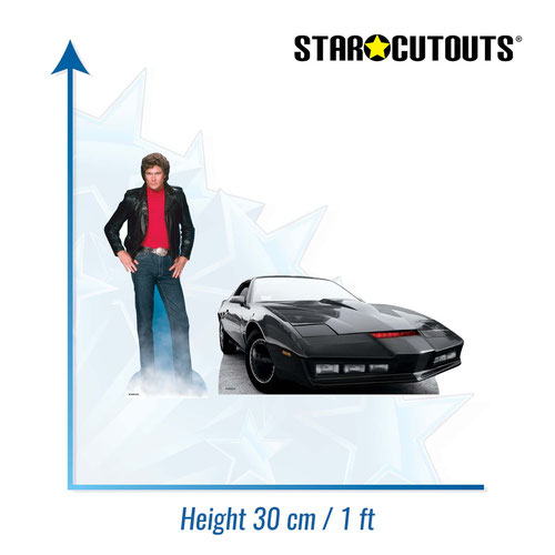 Knight Rider Table Top Cardboard Cutouts - Pack of 2 Product Gallery Image