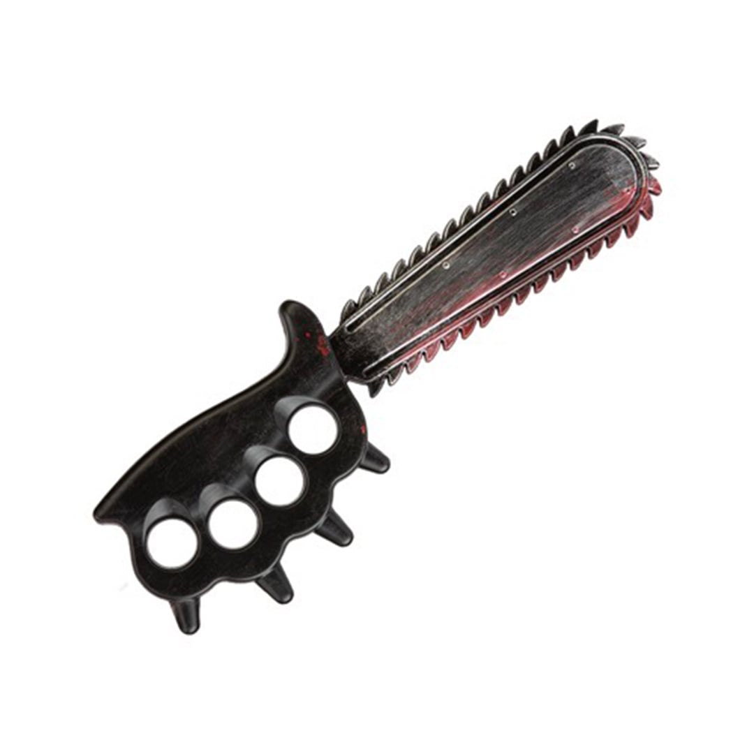 Knuckle Duster Chainsaw Halloween Plastic Prop Decoration 34cm