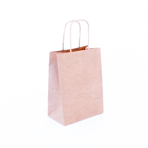 Kraft Paper Bags With Handles 20cm - Pack of 4 Product Image