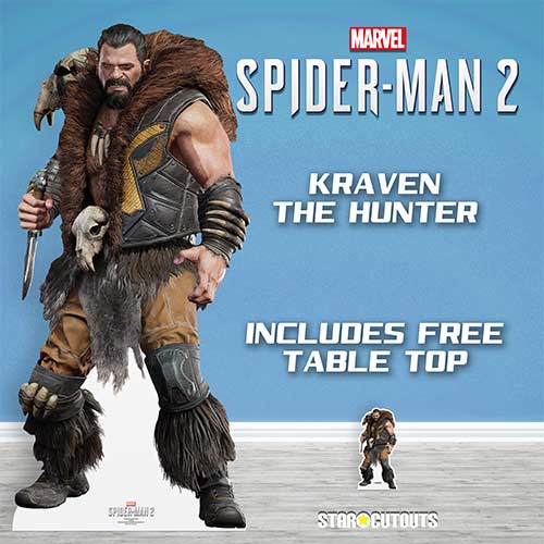 Kraven the Hunter Spider-Man 2 Marvel Lifesize Cardboard Cutout 192cm Product Gallery Image