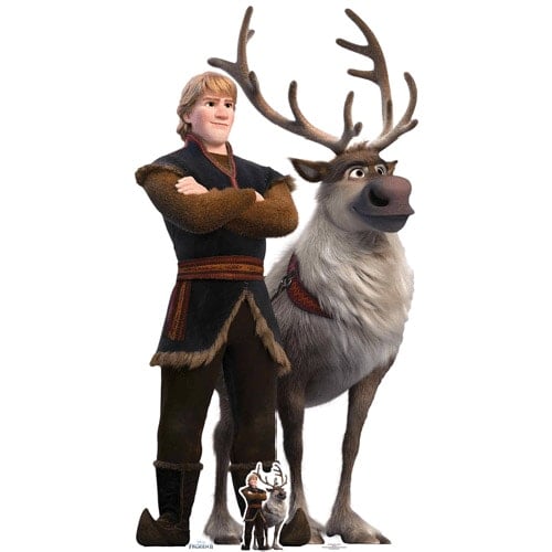 Kristoff And Sven Disney Frozen 2 Lifesize Cardboard Cutout 195cm