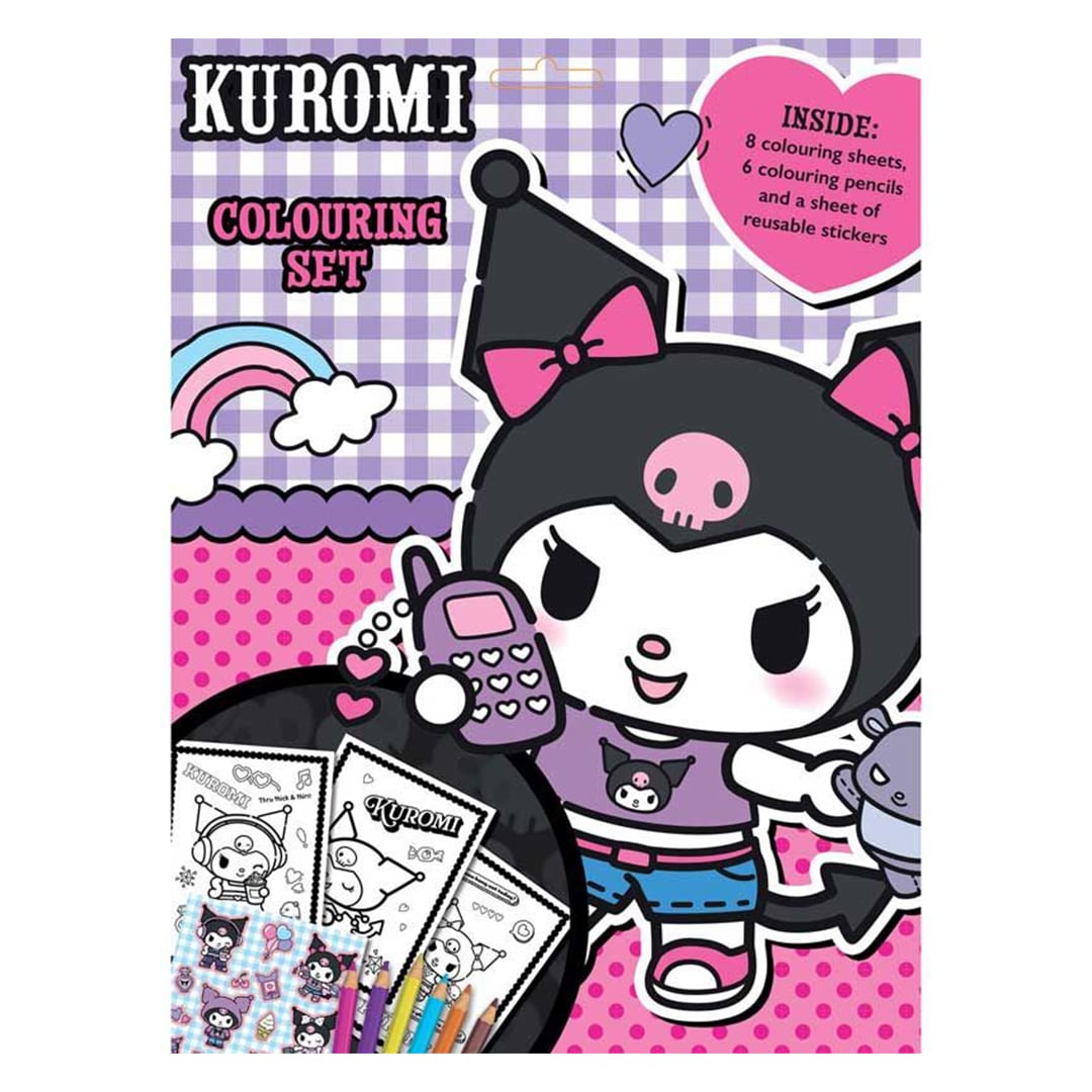 Kuromi Sanrio Colouring Set