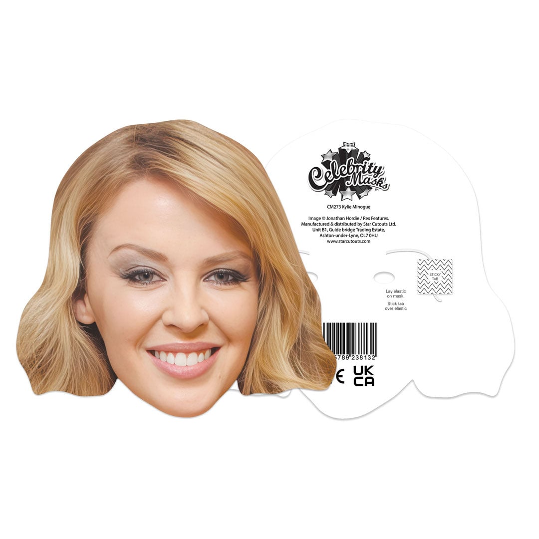 Kylie Minogue Cardboard Face Mask Product Gallery Image